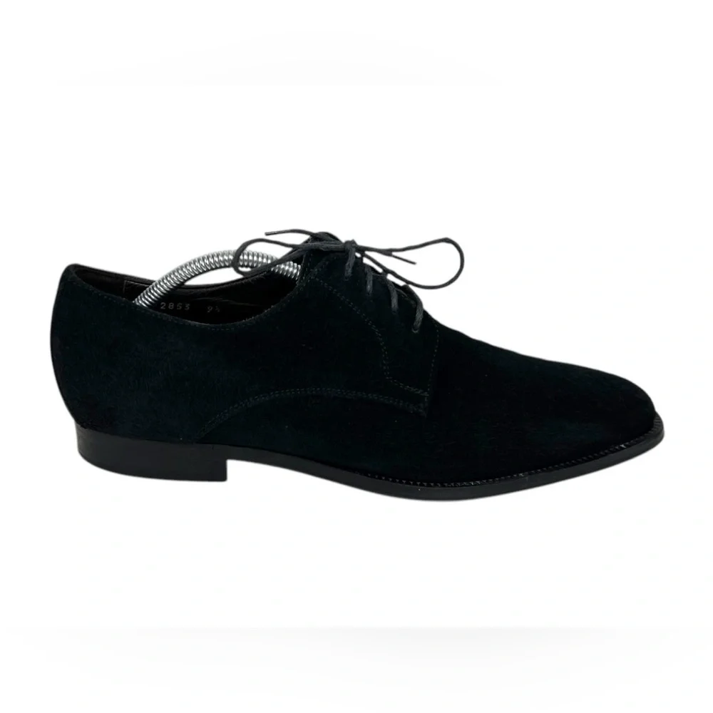 To Boot New York Italy Adam Derrick Mens Black Suede Lace Up Shoes Size 9.5